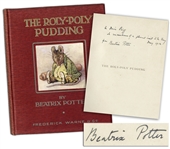 Beatrix Potter Signed First Edition, Second Issue of Roly-Poly Pudding